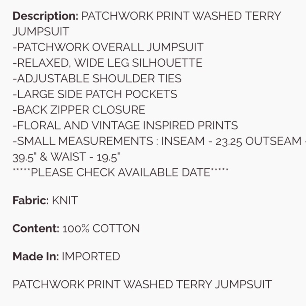 Boho Patchwork Wide-Leg Overalls - Picture 5 of 5